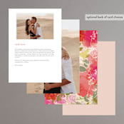 "Delightful" - Menus in Delight by Phrosné Barwood - Back of Card Options