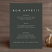 "Midtown" - Menus in Stone by Hudson meet Rose - Front