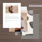 "Midtown" - Menus in Stone by Hudson meet Rose - Back of Card Options