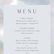 "Evelyn" - Menus in Capri by Nicole Walsh - Detail