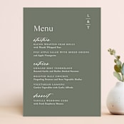 "Modern Bookmark" - Menus in Cactus by Jill Means - Front