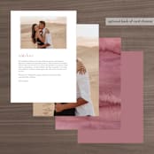 "Love Garden" - Menus in Potpourri by Petra Kern - Back of Card Options