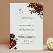 "harvest" - Menus in Cabernet by Everett Paper Goods - Front