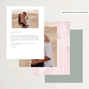 "Serenata" - Menus in Sage by Petra Kern - Back of Card Options