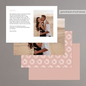 "Party Accordingly" - Menus in Blush by Hudson meet Rose - Back of Card Options