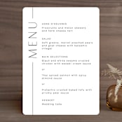 "Of Note" - Menus in Pearl by Olivia Raufman - Front