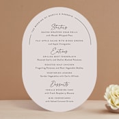 "Overjoyed" - Menus in Almond by Jill Means - Front