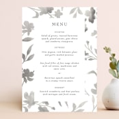 "Floral Union" - Menus in Black Sugar by Pati Cascino - Front