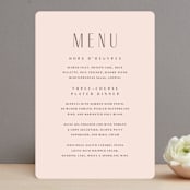 "Casablanca" - Menus in Blush by Lori Wemple - Front