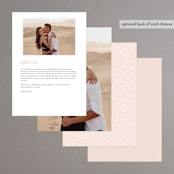 "Casablanca" - Menus in Blush by Lori Wemple - Back of Card Options