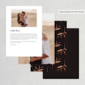 "Silky Way" - Menus in Midnight by Petra Kern - Back of Card Options