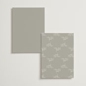 "Initial" - Menus in Pearl by Jennifer Postorino - Back of Card Options