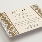 "Floral mosaic" - Menus in Sand by GeekInk Design - Detail