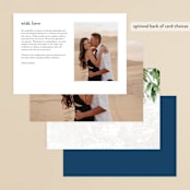 "Mediterranean Tiles" - Menus in Ocean by GeekInk Design - Back of Card Options