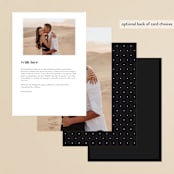 "whimsical ampersand" - Menus in Black Tie by Laura Hamm - Back of Card Options