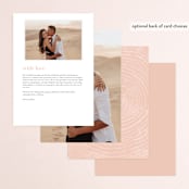 "engrained" - Menus in Blossom by Robin Ott - Back of Card Options