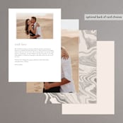 "Finally" - Menus in Ivory by Up Up Creative - Back of Card Options