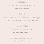 "Finally" - Menus in Ivory by Up Up Creative - Detail