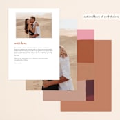 "Retro Grid" - Menus in Sunset by Simona Camp - Back of Card Options