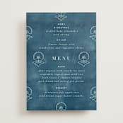 "Kantha Quilt" - Menus in Indigo by Nazia Hyder - Front