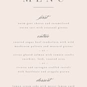"Anson" - Menus in Latte by Kristie Kern - Detail