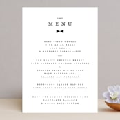 "Beau tied" - Menus in Tuxedo by Gwen Bedat - Front