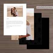 "initals" - Menus in Champagne by Lori Wemple - Back of Card Options