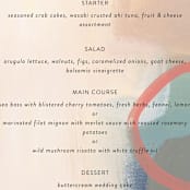 "gallery" - Menus in Mojito by Lindsay Megahed - Detail