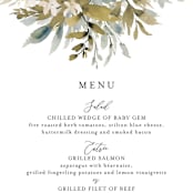 "Wedding Festive" - Menus in Frost by Chris Griffith - Detail