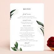 "Forest Finds" - Menus in Emerald by Susan Moyal - Front