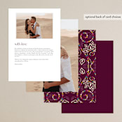 "Henna" - Menus in Mixed Berry by fatfatin - Back of Card Options