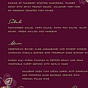 "Henna" - Menus in Mixed Berry by fatfatin - Detail