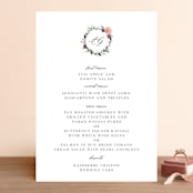 "Garlands" - Menus in Lavender by Lori Wemple - Front