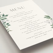 "Grove" - Menus in Fern by Everett Paper Goods - Detail