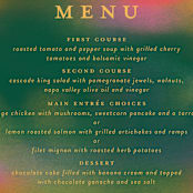 "Forest Love" - Menus in Forest by Simona Camp - Detail