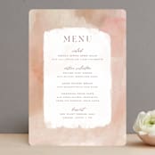 "Magic Hour" - Menus in Desert Rose by Hooray Creative - Front