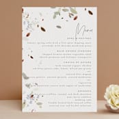 "Fall Flurry" - Menus in Fall by Grace Kreinbrink - Front