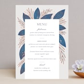 "Bouquet" - Menus in Cobalt by Jen Owens - Front