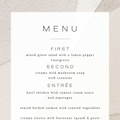 "Gossamer" - Menus in Sandstone by Kate Ahn - Detail