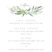 "I do" - Menus in Fern by Creo Study - Detail