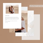 "Neutrality" - Menus in Cream by Hooray Creative - Back of Card Options