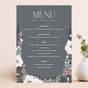 "Illuminated Storybook" - Menus in Linen by Alethea and Ruth - Front