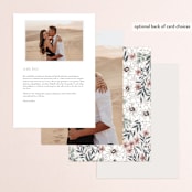 "Illuminated Storybook" - Menus in Linen by Alethea and Ruth - Back of Card Options