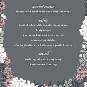 "Illuminated Storybook" - Menus in Linen by Alethea and Ruth - Detail