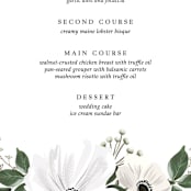 "Inverness" - Menus in Pistachio by Nicole Whiddon - Detail