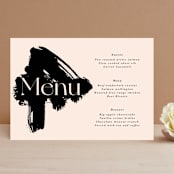 "SoHo" - Menus in Blush by Hudson meet Rose - Front