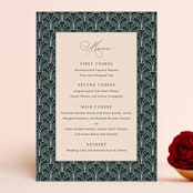 "Arched Pampas" - Menus in Basil by Kaydi Bishop - Front