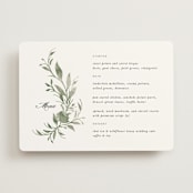 "Carolina" - Menus in Meadow by Melanie Kosuge - Front
