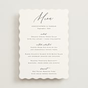 "Beautifully Scripted" - Menus in Pearl by Hooray Creative - Front