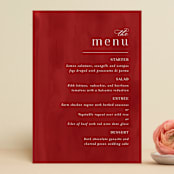 "wispy" - Menus in Sienna by Angela Marzuki - Front